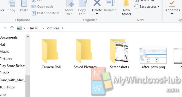 screenshots folder 