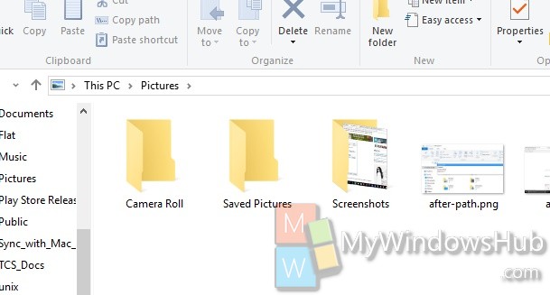 screenshots not saving windows 10