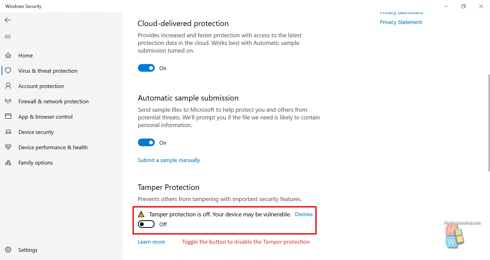 How To Enable/Disable Microsoft Defender Antivirus On Windows 10