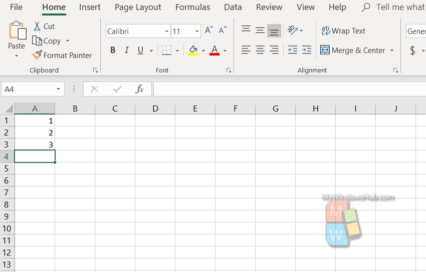 serial number excel