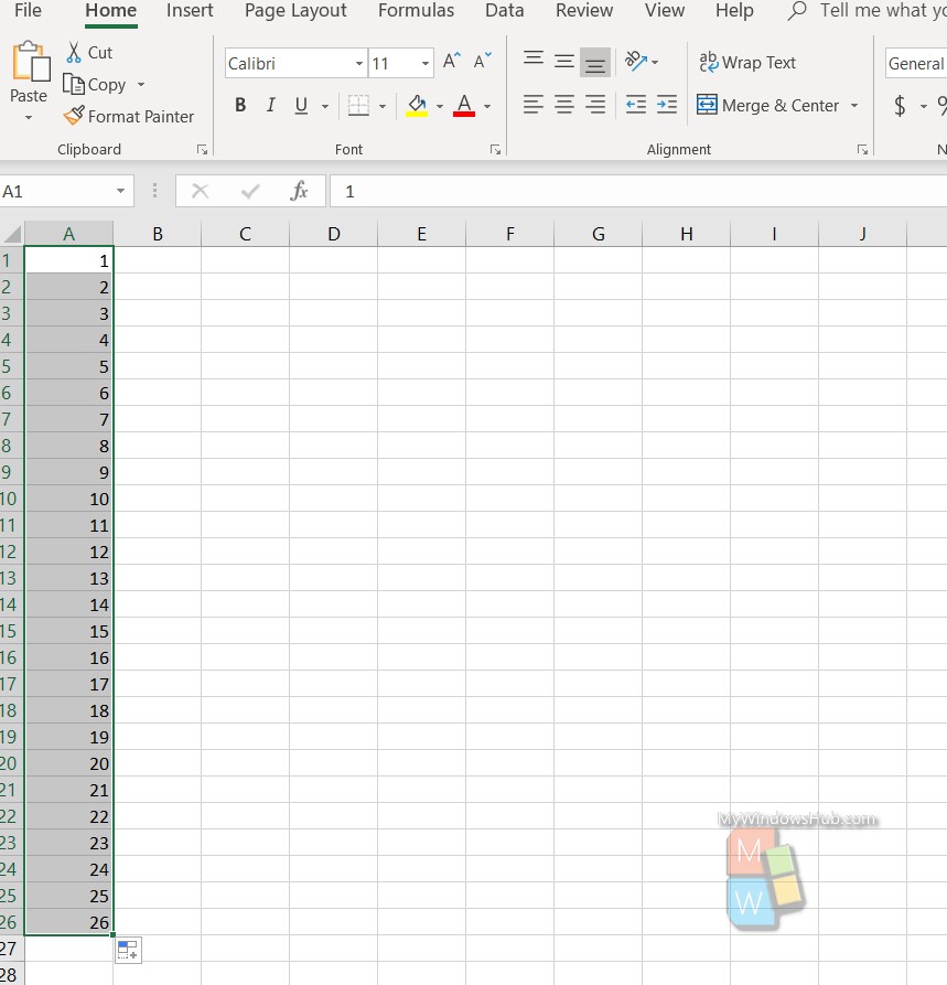 create serial number column