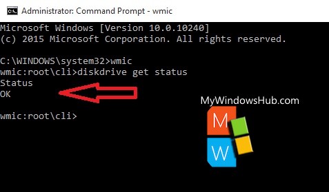 smart status windows 10 command line