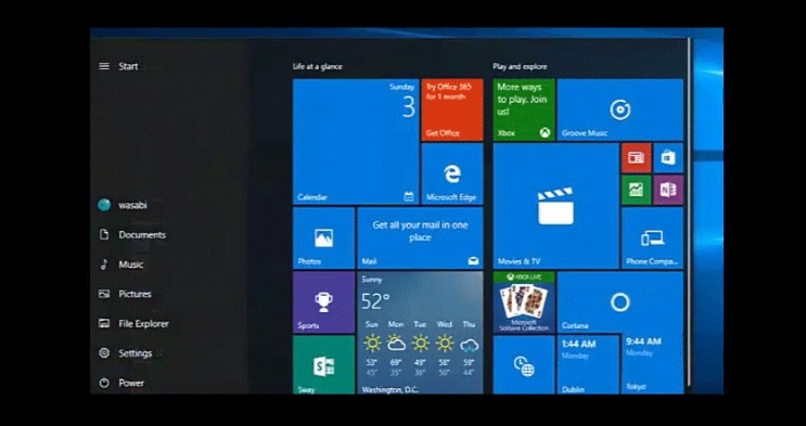 windows 10 anniversary update start menu revert