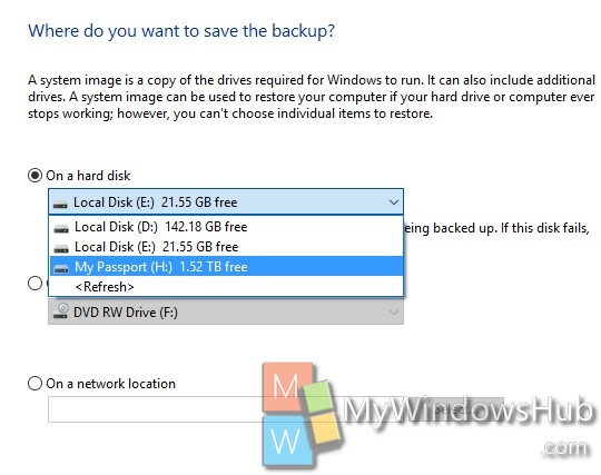 choose a hard drive