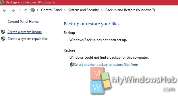 system image backup