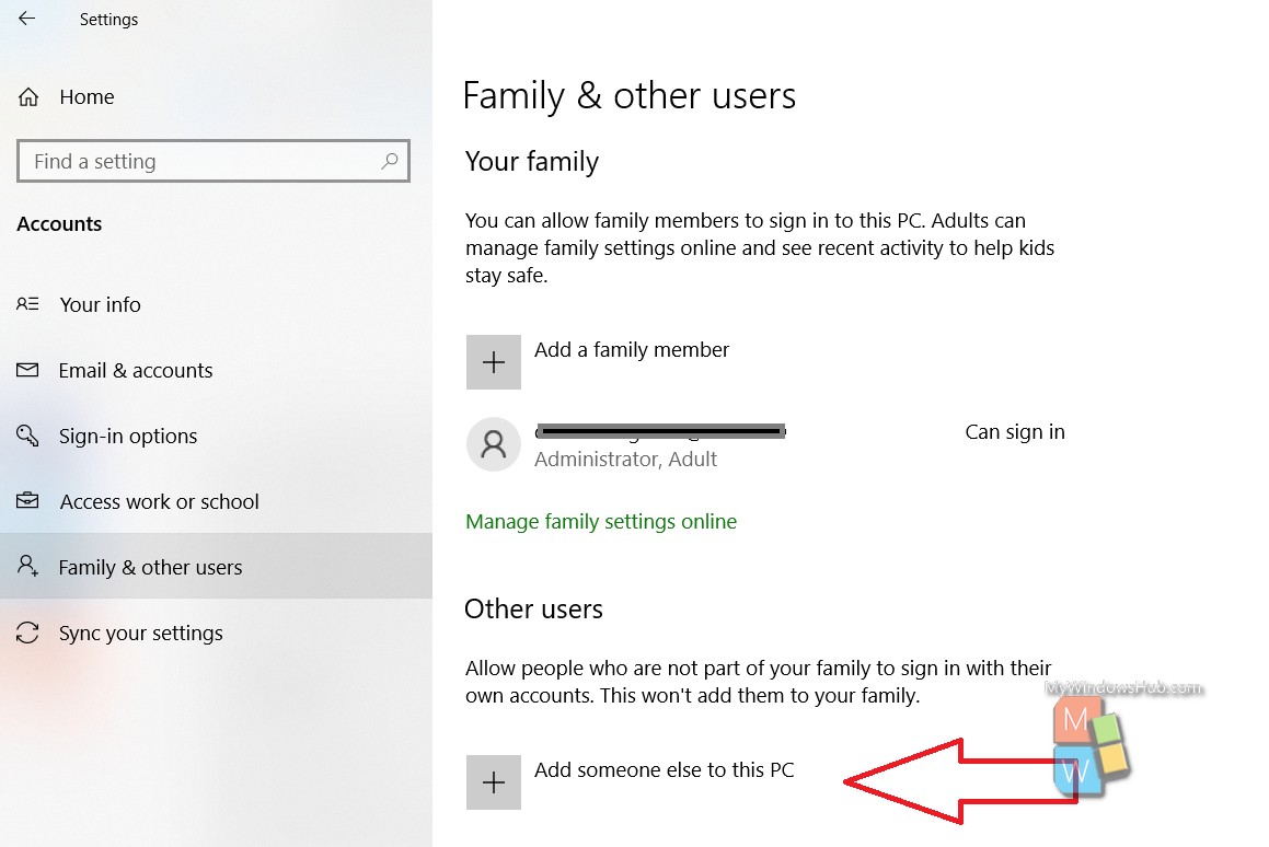 How To Create A New User Account In Windows 10? | MyWindowsHub