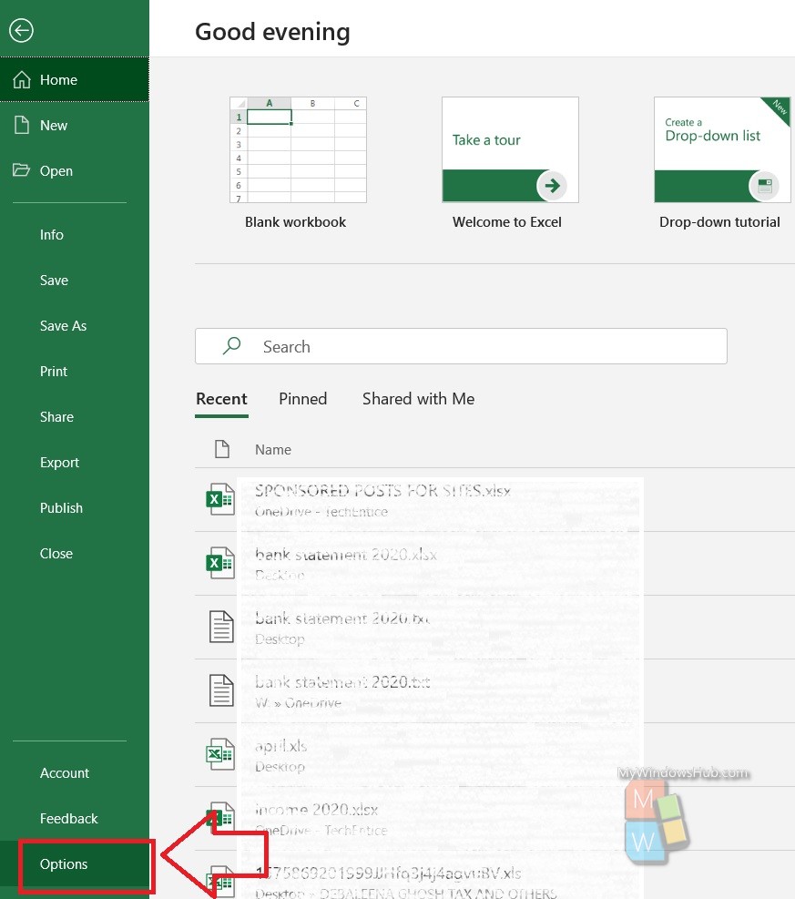 turn on developer tab in excel