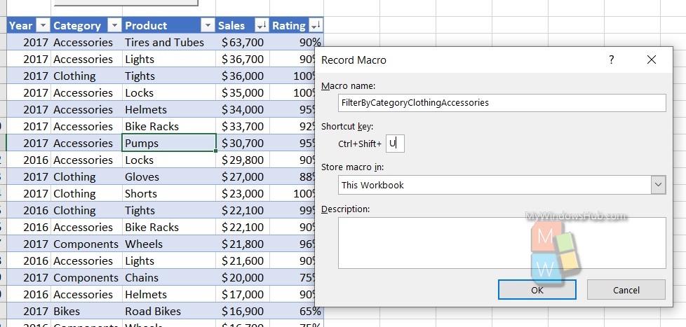 brugerdefinerede Filterdata til VBA til MS