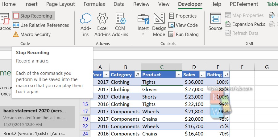 brugerdefinerede Filtreringsdata i VBA til MS