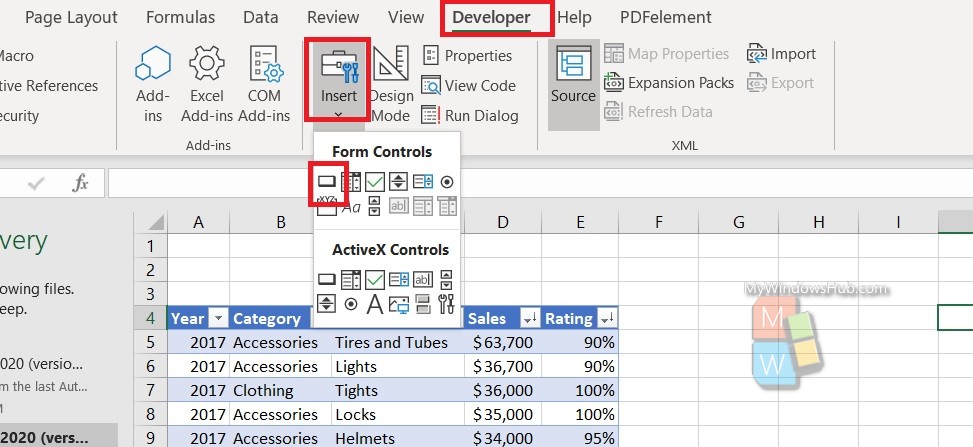 How To Create A Button For Macro In VBA For MS Excel?