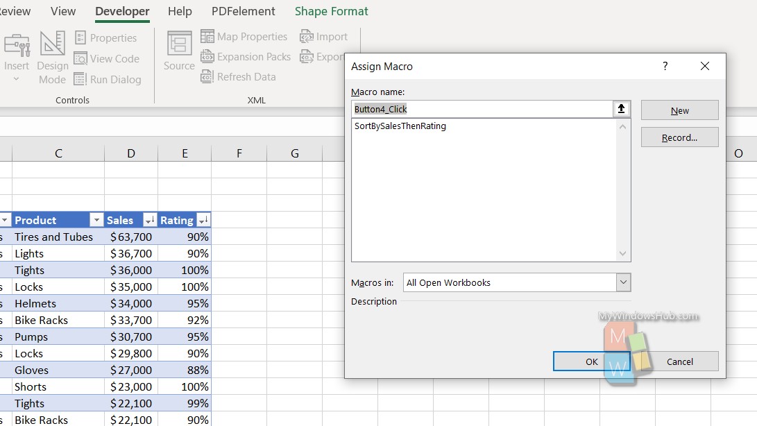 How To Create A Button For Macro In VBA For MS Excel?