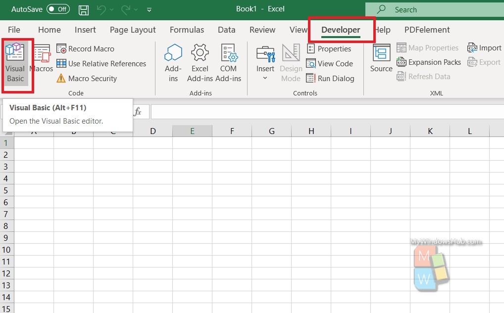 how to turn on the developer tab in excel