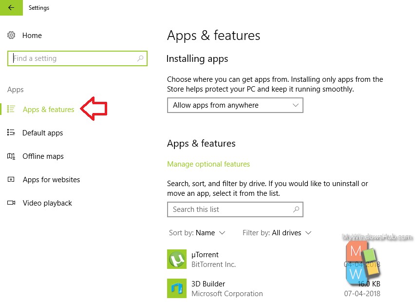 your pc settings only allow app store