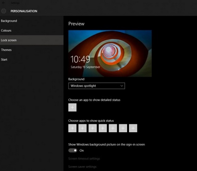 How to enable Windows Spotlight in Windows 10 Build 10547