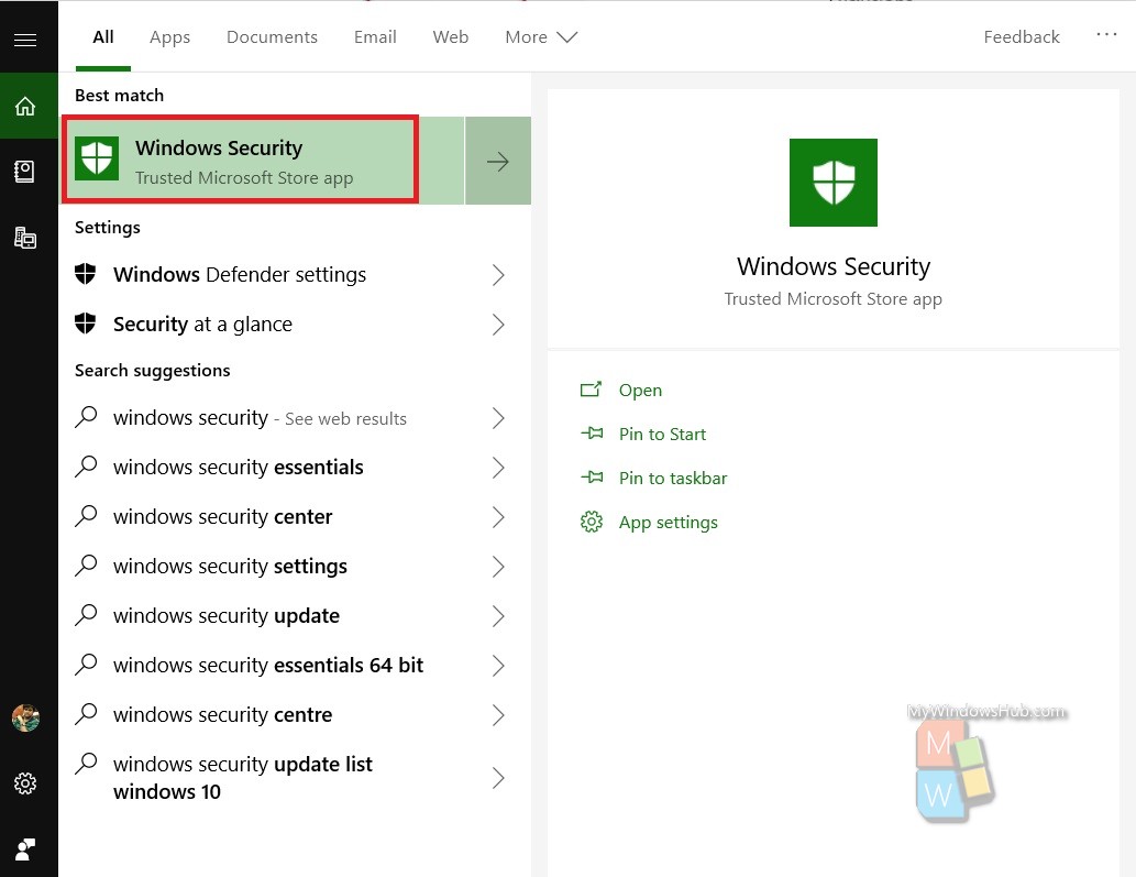 windows defender scan windows 10