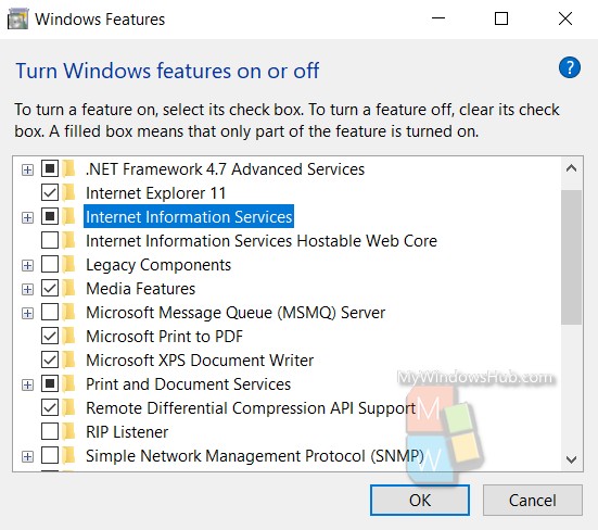 windows features searching for required files