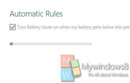 Automatic rules Battery Saver