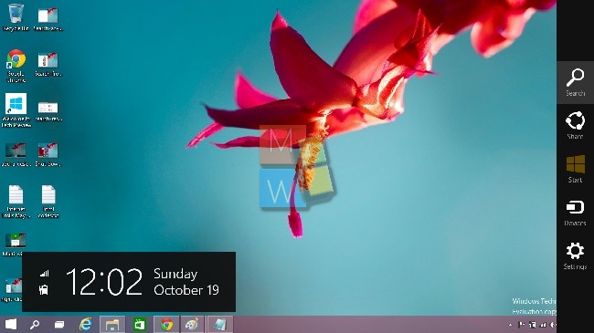 Windows 10 Charms Bar