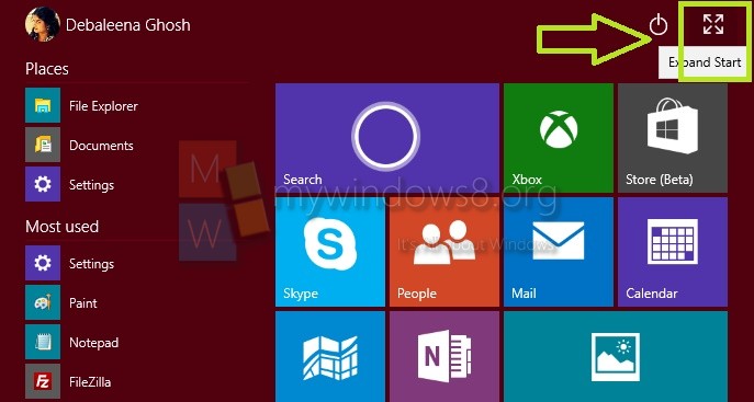 How To Always Open Start Menu In Full Screen In Windows 10