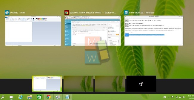 View virtual desktops