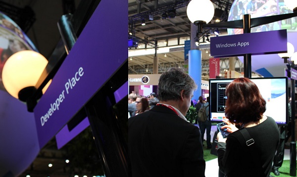 Microsoft Stand at MWC in Photos