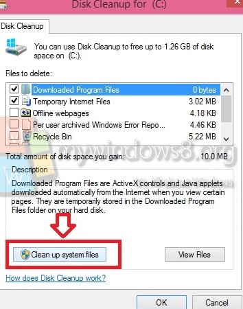 clean up system files