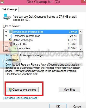 compress your os drive disk cleanup undo