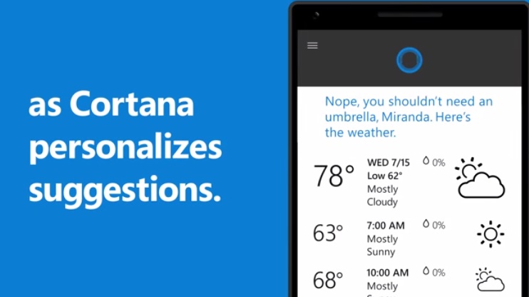 Cortana will add new locations to her database