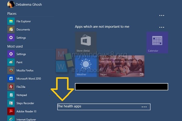 Name Apps Group In Windows 10 Start Menu MyWindowsHub Name Apps Group In Windows 10 Start Menu MyWindowsHub