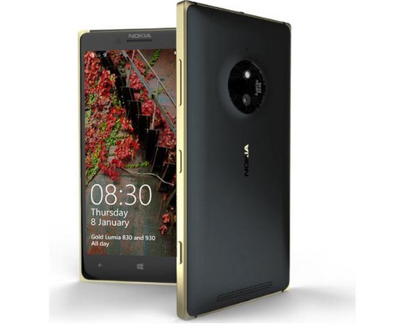 Lumia 830 and Lumia 930 gets a gold color splash