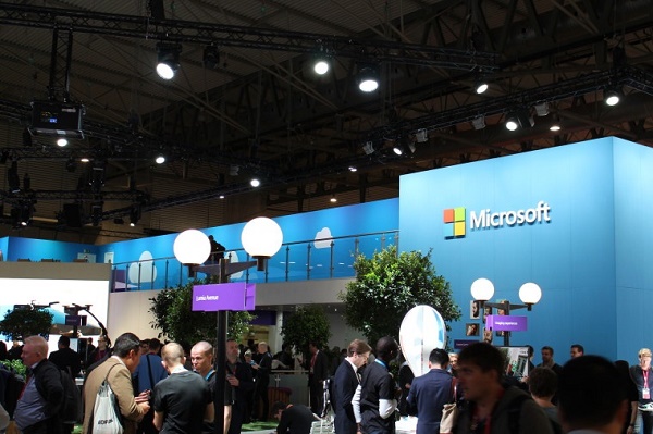 Microsoft Stand at MWC in Photos