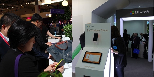 Microsoft Stand at MWC in Photos