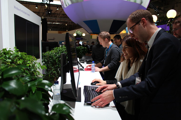 Microsoft Stand at MWC in Photos