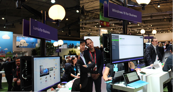 Microsoft Stand at MWC in Photos