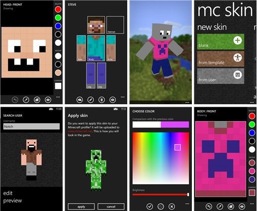 MC Skin Editor App to customize Minecraft skins on your own
