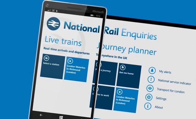 Official National Rail Enquiries for Windows Phone in the UK