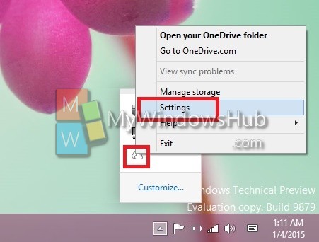 how do i update my onedrive sync settings