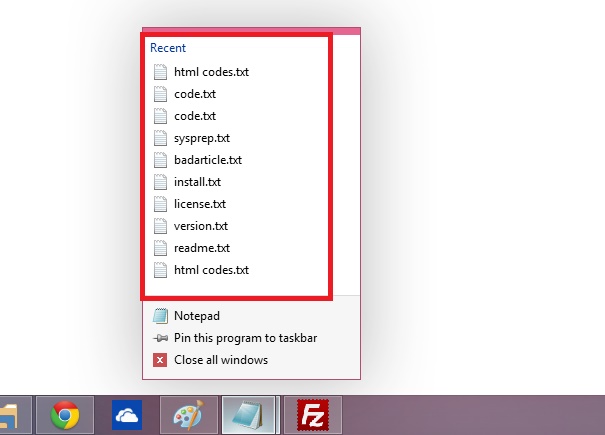 How to Change Number of Recent Items to Display in Jump Lists in Windows 10