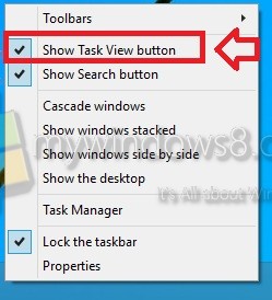 show task view button