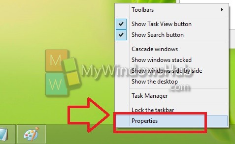 Taskbar-properties