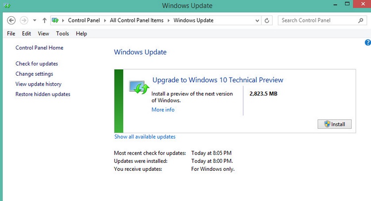 You can upgrade directly to the latest build of Windows 10 from Windows 8 or 7