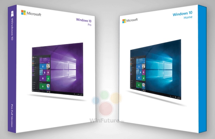 Rumored Windows 10 package box leaked on the internet