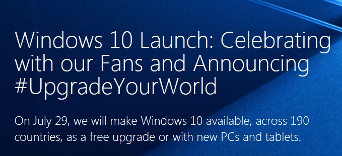 launch site for Windows 10