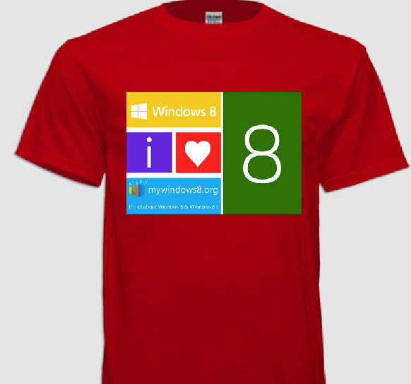 Windows 8 t-shirts design 2