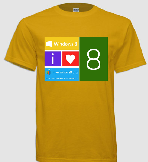 Windows 8 t-shirts design 5